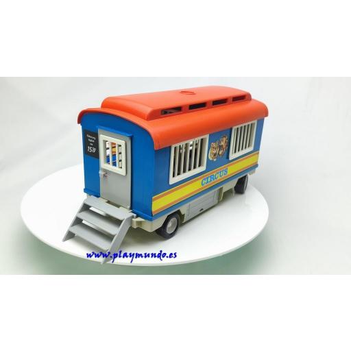 PLAYMOBIL 3514 REMOLQUE DEL CIRCO CON LEON Y DOMADOR (AÑO 1979 - 1984) [3]