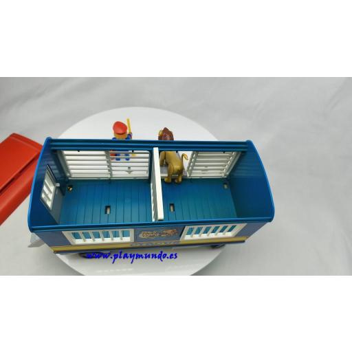 PLAYMOBIL 3514 REMOLQUE DEL CIRCO CON LEON Y DOMADOR (AÑO 1979 - 1984) [2]