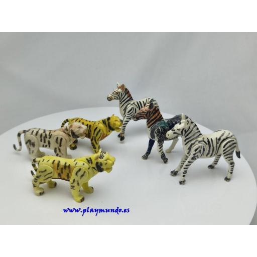 PLAYMOBIL LOTE ANIMALES PRIMERA EPOCA  (PINTADOS) [0]