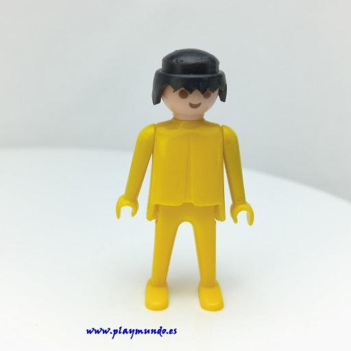 PLAYMOBIL MUÑECO CLICK AMARILLO MORENO MANOS FIJAS [0]