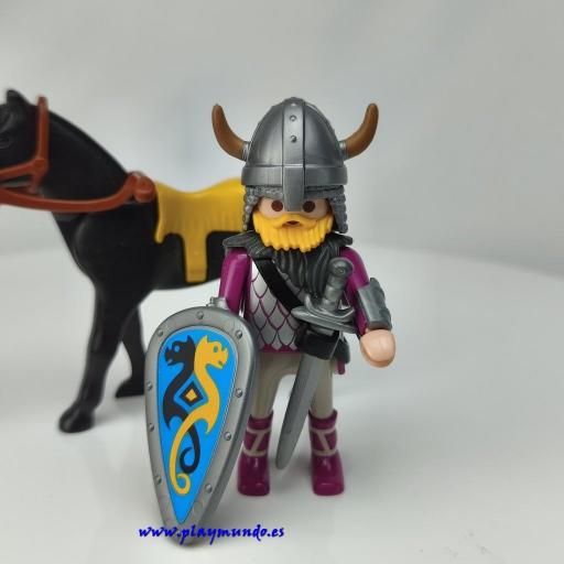 PLAYMOBIL 3158 VIKINGO A CABALLO (AÑO 2002 - 2005) [1]