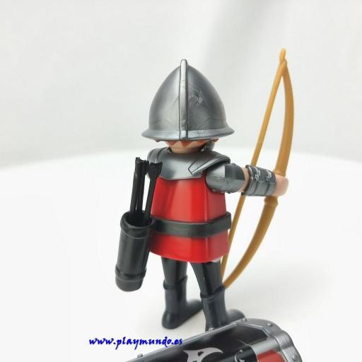 PLAYMOBIL GUERRERO CABALLERO MEDIEVAL MUÑECO CLICK  MOD1007 [3]
