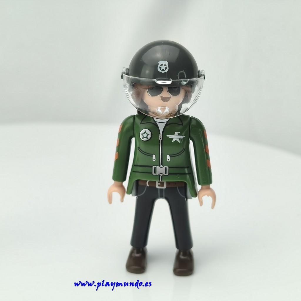 PLAYMOBIL MUJER PILOTO MUÑECO CLICK MOD321