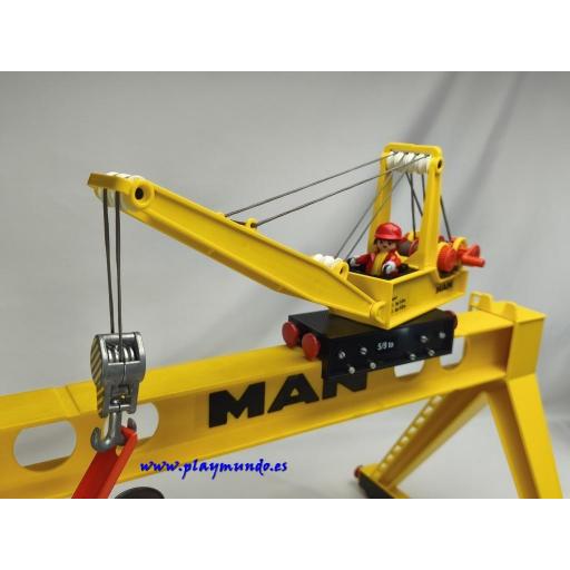 PLAYMOBIL 4210 GRUA FERROCARRIL CARGADORA (VERSION 3 AÑO 1992 - 1997) [2]