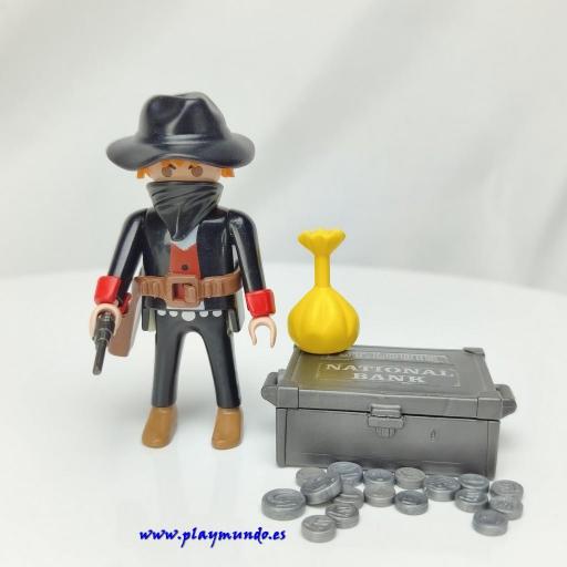 PLAYMOBIL 3814 FORAJIDO BANDIDO OESTE WESTERN (AÑO 1995 - 2002)