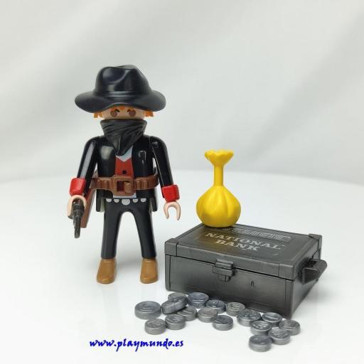 PLAYMOBIL 3814 FORAJIDO BANDIDO OESTE WESTERN (AÑO 1995 - 2002) [3]