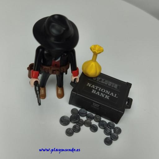 PLAYMOBIL 3814 FORAJIDO BANDIDO OESTE WESTERN (AÑO 1995 - 2002) [2]