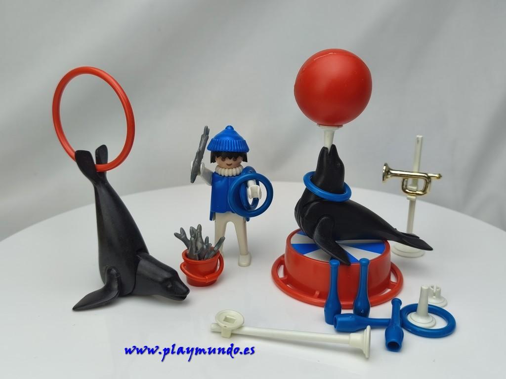 PLAYMOBIL 3518 DOMADOR DE FOCAS CIRCO ACUARIO (AÑO 1979 - 1984)