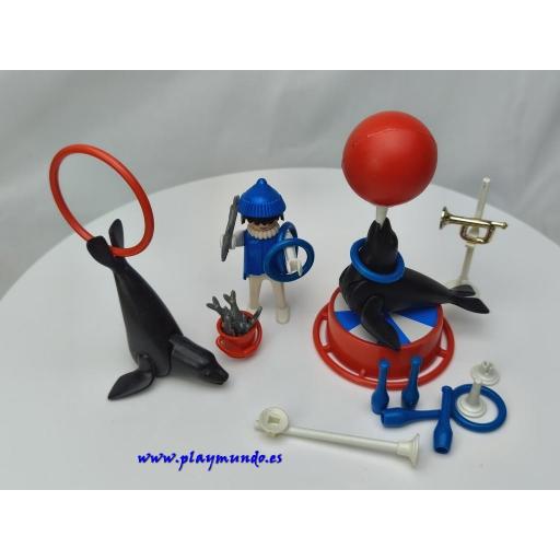 PLAYMOBIL 3518 DOMADOR DE FOCAS CIRCO ACUARIO (AÑO 1979 - 1984) [1]