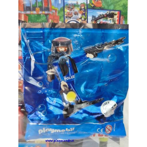 PLAYMOBIL REVISTA BLUE Nº89 BOMBERO Y BUZO POLICIA  (SEPTIEMBRE 2026)  [1]