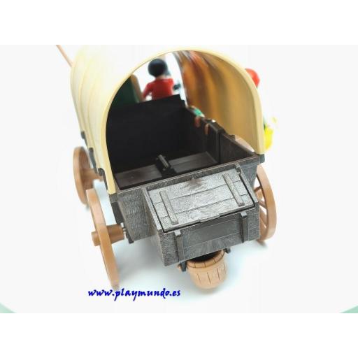 PLAYMOBIL 3278 CARRETA OESTE WESTERN GRANJEROS (Version 1 AÑO 1983 - 1989) [4]