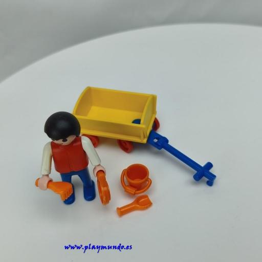 PLAYMOBIL 3356 NIÑO CON CARRITO (AÑO 1982) [1]