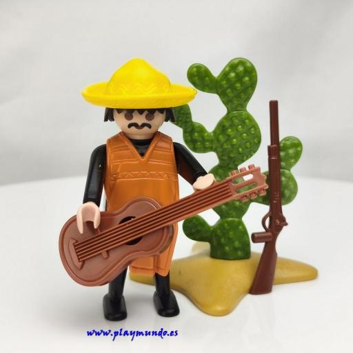 PLAYMOBIL 3384 MEXICANO CON GUITARRA - MARIACHI (AÑO 1988 - 1990) [0]