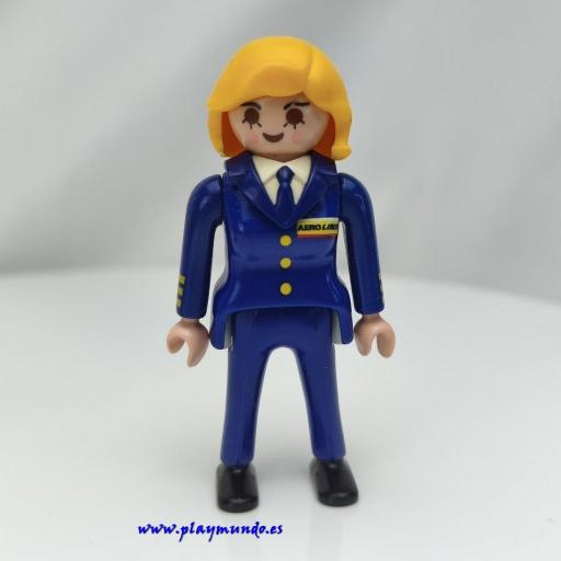 PLAYMOBIL MUÑECO CLICK MUJER PILOTO mod046 [0]