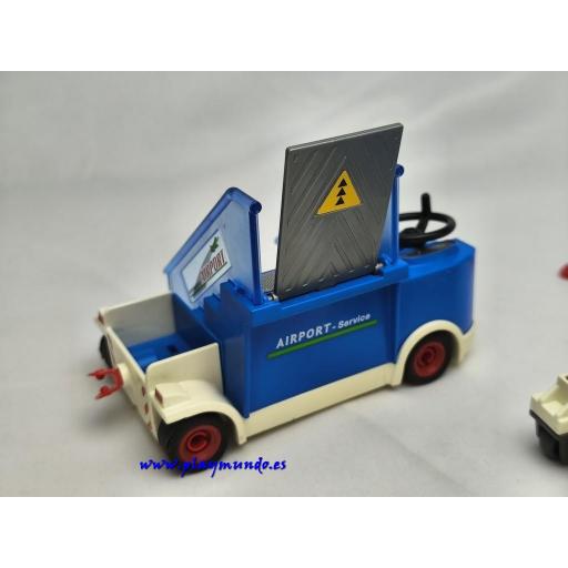 PLAYMOBIL VEHICULO AEROPUERTO CON ACCESORIOS (LEER DESCRIPCION) [2]