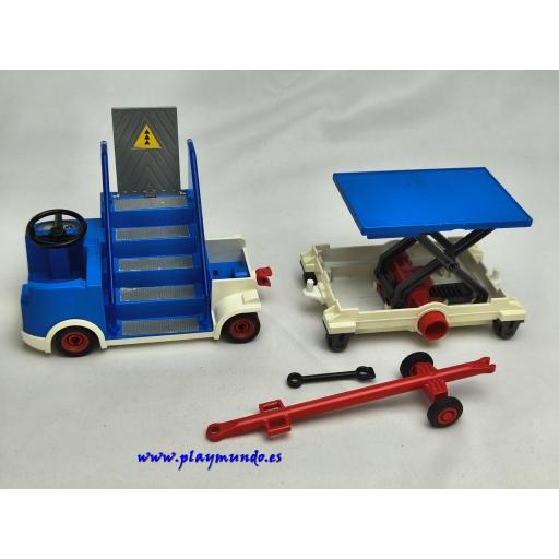 PLAYMOBIL VEHICULO AEROPUERTO CON ACCESORIOS (LEER DESCRIPCION) [0]