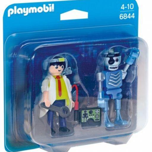PLAYMOBIL 6844 Duo Pack Científico y Robot [0]