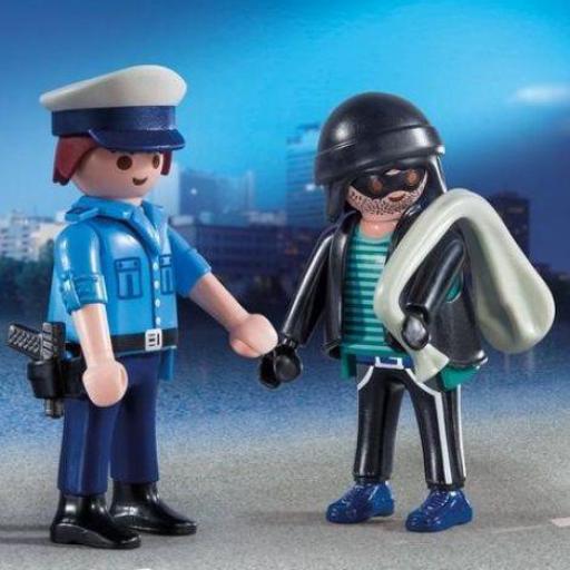 PLAYMOBIL 9218 DUO PACK POLICIA Y LADRON [1]