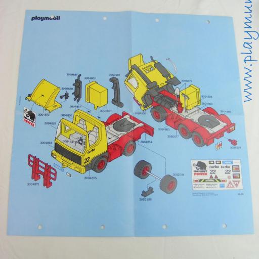 PLAYMOBIL MANUAL TRAILER CAMION MAMUT REFERENCIA 3141 [0]