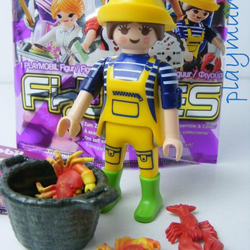 PLAYMOBIL SERIE 10 CHICAS MARISCADORA PESCADORA [0]