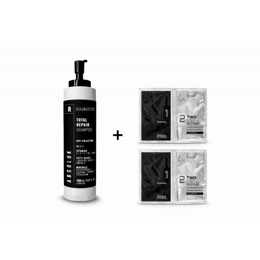 Pack Reparador Absoluk Champú 1000ml + Two Steps Kosswell x2 [0]