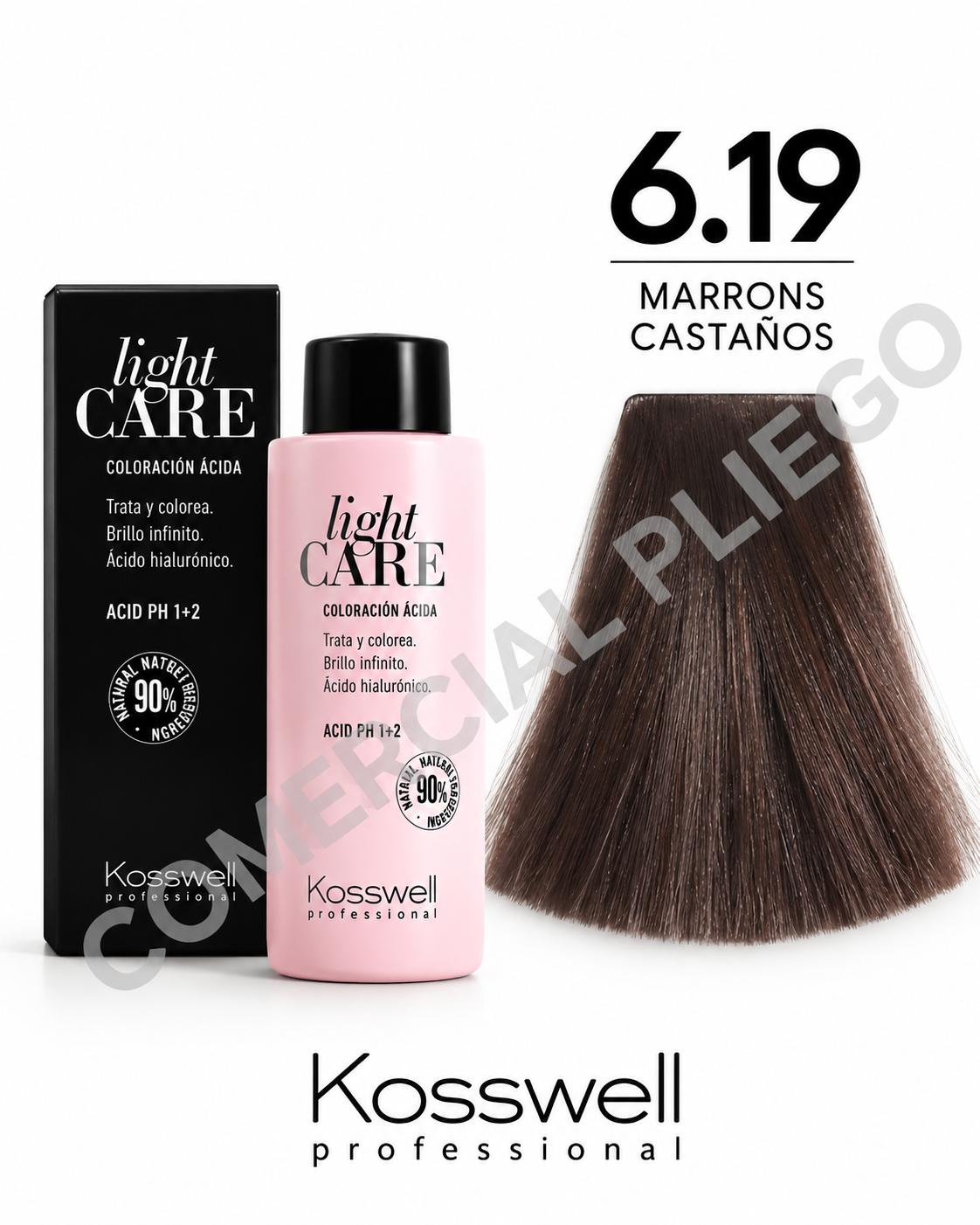 Coloracion Acida Light Care 6.19 60ml Kosswell