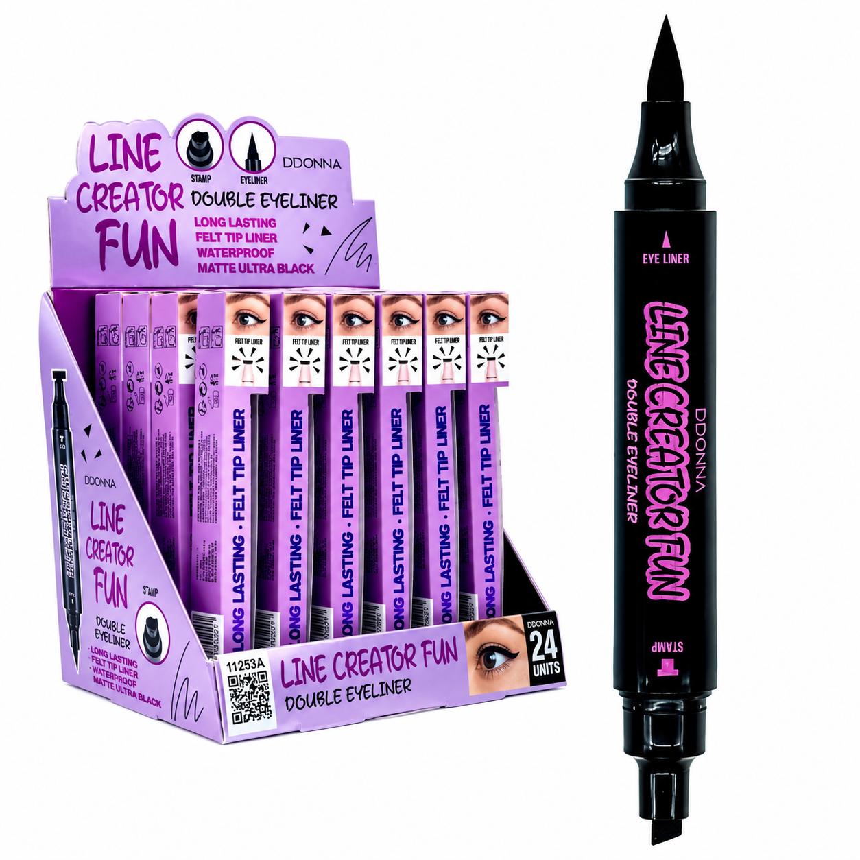 EYELINER+STAMP CREATOR FUN BLACK 24/U 11253A