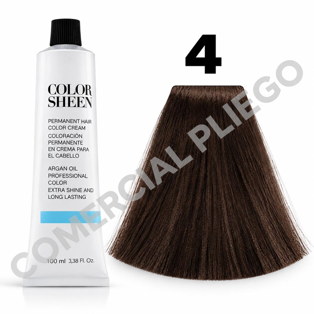 Tinte 4 Castaño Medio Color Sheen 100ml