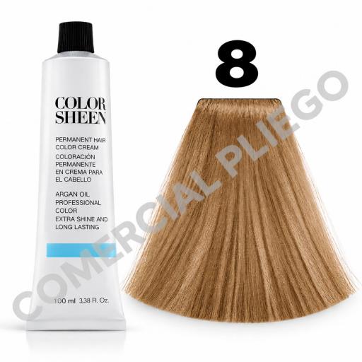 Tinte 8 Rubio Claro Color Sheen 100ml
