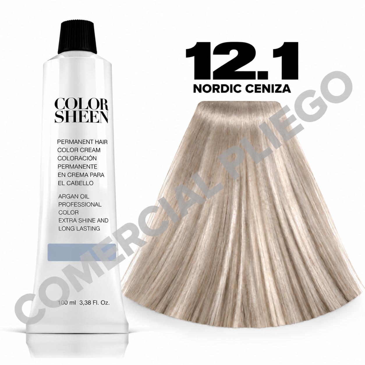 Tinte 12.1 Nordico Ceniza Color Sheen 100ml