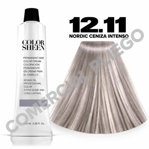 Tinte 12.11 Nordico Ceniza Intenso Color Sheen 100ml
