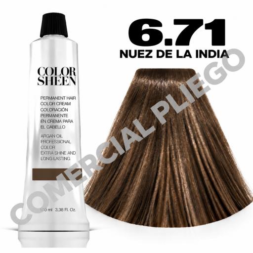 Tinte 6.71 Nuez de la India Color Sheen 100ml