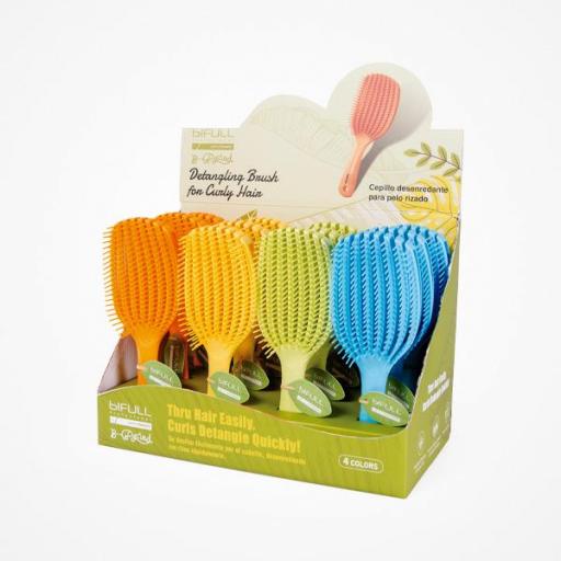 B-RECYCLED CURLY EXPOSITOR CEPIILO DESENREDANTE ESPECIAL RIZOS 12 UDS X 4 COLORES