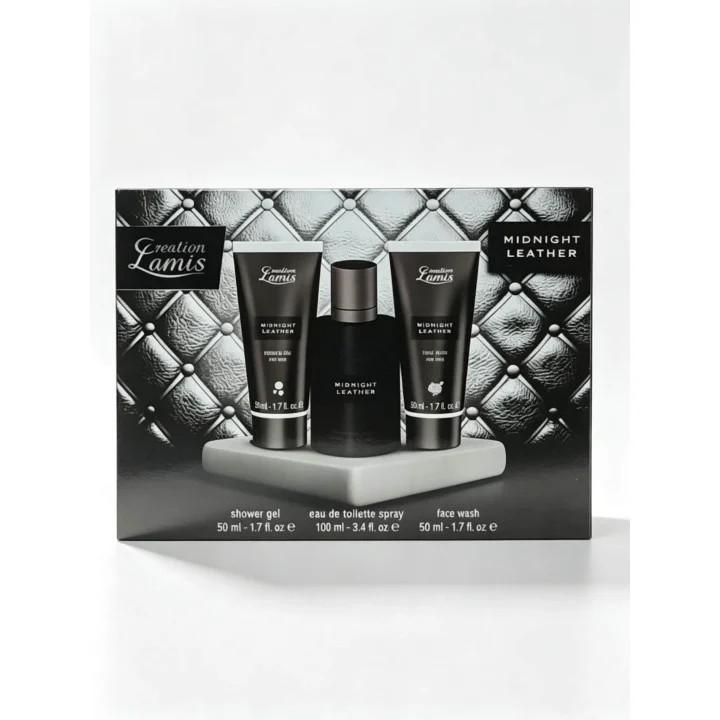 EST.MIDNIGHT LEATHER 3PZA EAU+GEL+FACE WASH