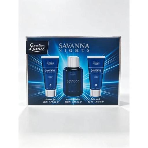EST.SAVANNA NIGHTS 3PZA EAU+GEL+FACE WASH
