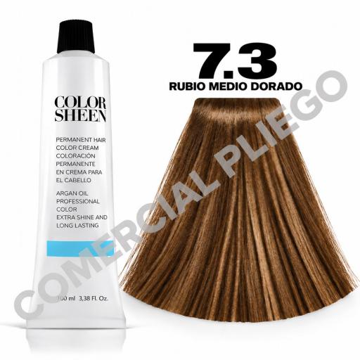 Tinte 7.3 Rubio Medio Dorado Color Sheen 100ml