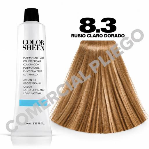 Tinte 8.3 Rubio Claro Dorado Color Sheen 100ml