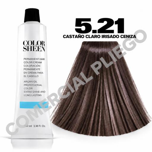 Tinte 5.21 Castaño Claro Irisado Ceniza Color Sheen 100ml