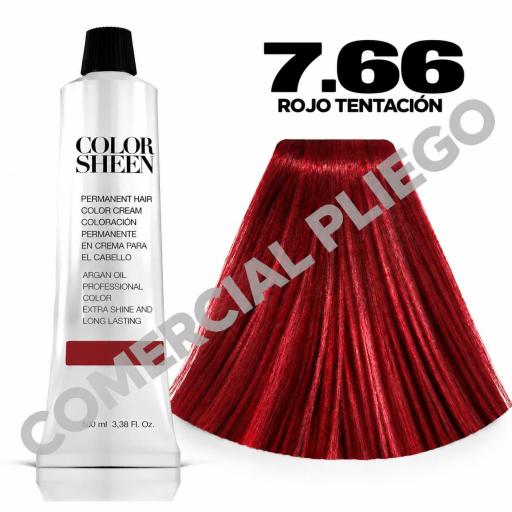 Tinte 7.66 Rojo tentación Color Sheen 100ml [0]