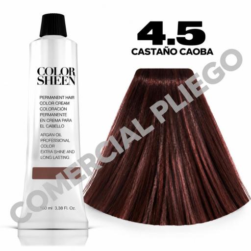 Tinte 4.5 Castaño caoba Color Sheen 100ml