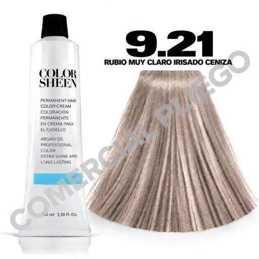 Tinte 9.21 Rubio Muy Claro Irisado Ceniza Color Sheen 100ml