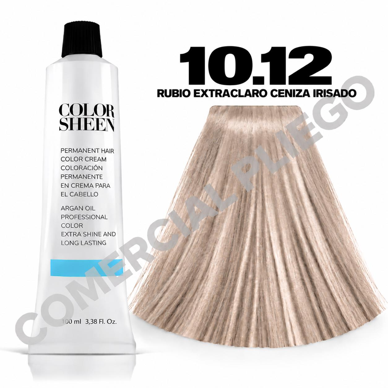 Tinte 10.12 Rubio Extraclaro Ceniza Irisado Color Sheen 100ml