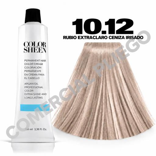 Tinte 10.12 Rubio Extraclaro Ceniza Irisado Color Sheen 100ml