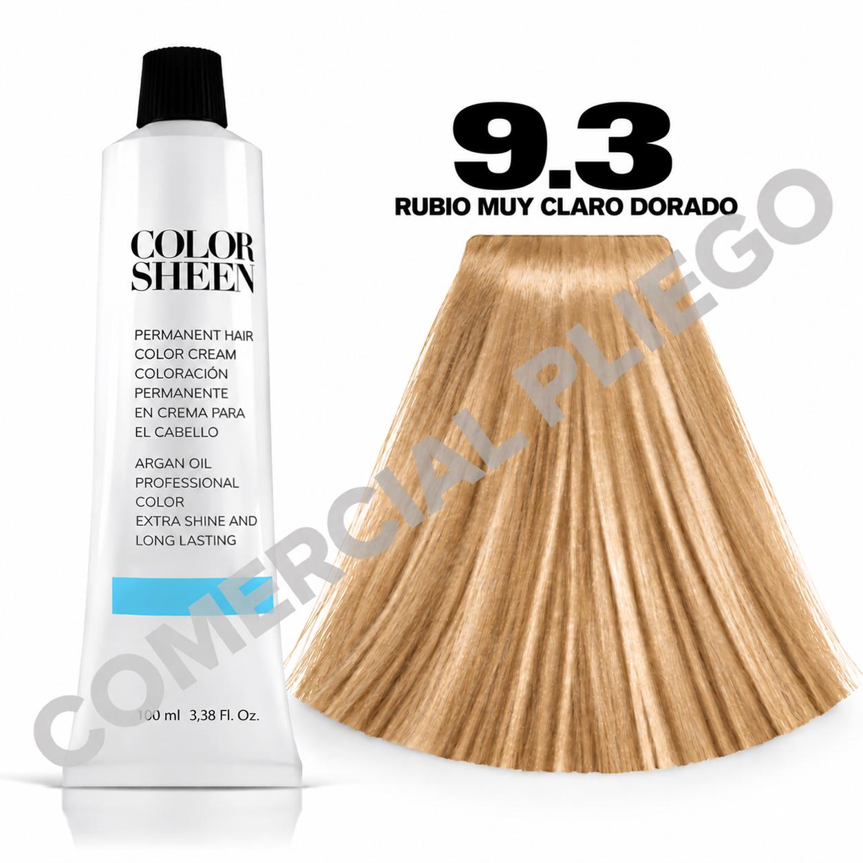 Tinte 9.3 Rubio Muy Claro Dorado Color Sheen 100ml