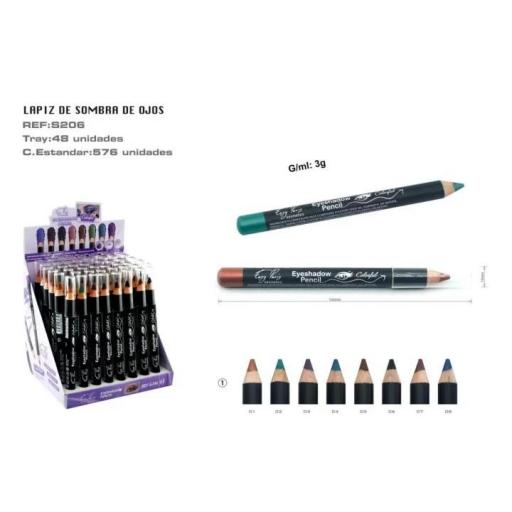 LAPIZ SOMBRA DE OJOS 48U