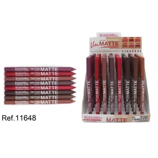 PERFI. LABIOS TATTO MATTE 8 COLORES 48/U 11648 [0]