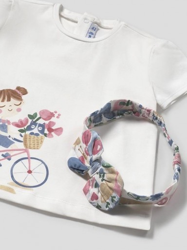 Camiseta niña manga corta con diadema Mayoral [2]