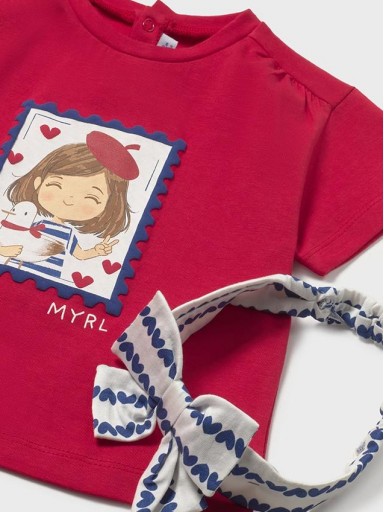 Camiseta niña manga corta con diadema Mayoral [3]