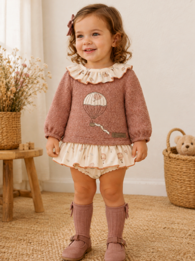 Conjunto Anemoi bebé niña Calamaro Baby 11182.jpg [1]