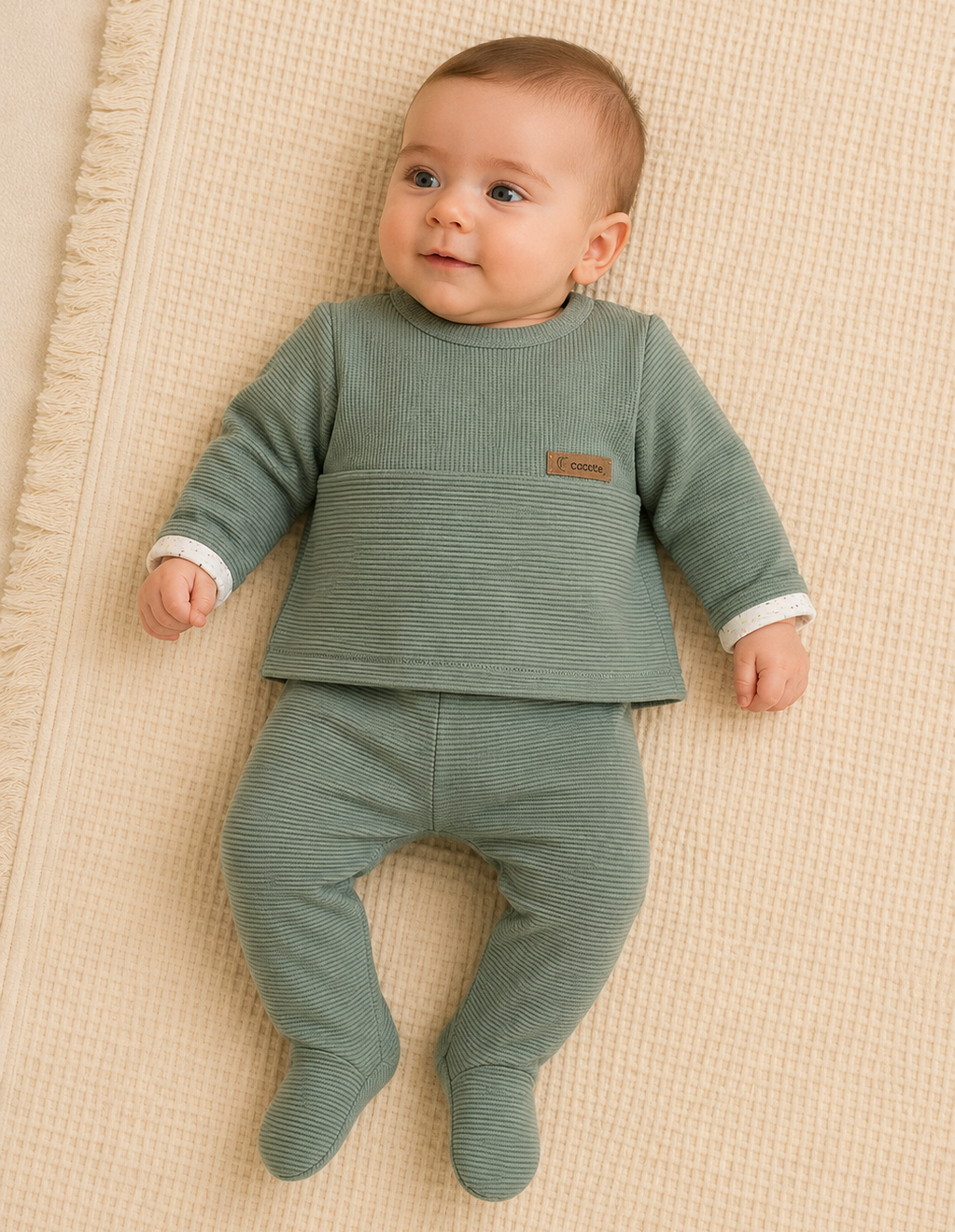 Conjunto Polaina Céfiro Recién Nacido CALAMARO BABY